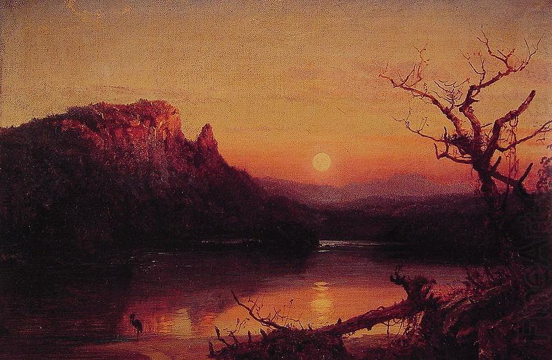 Jasper Francis Cropsey Sunset Eagle Cliff china oil painting image